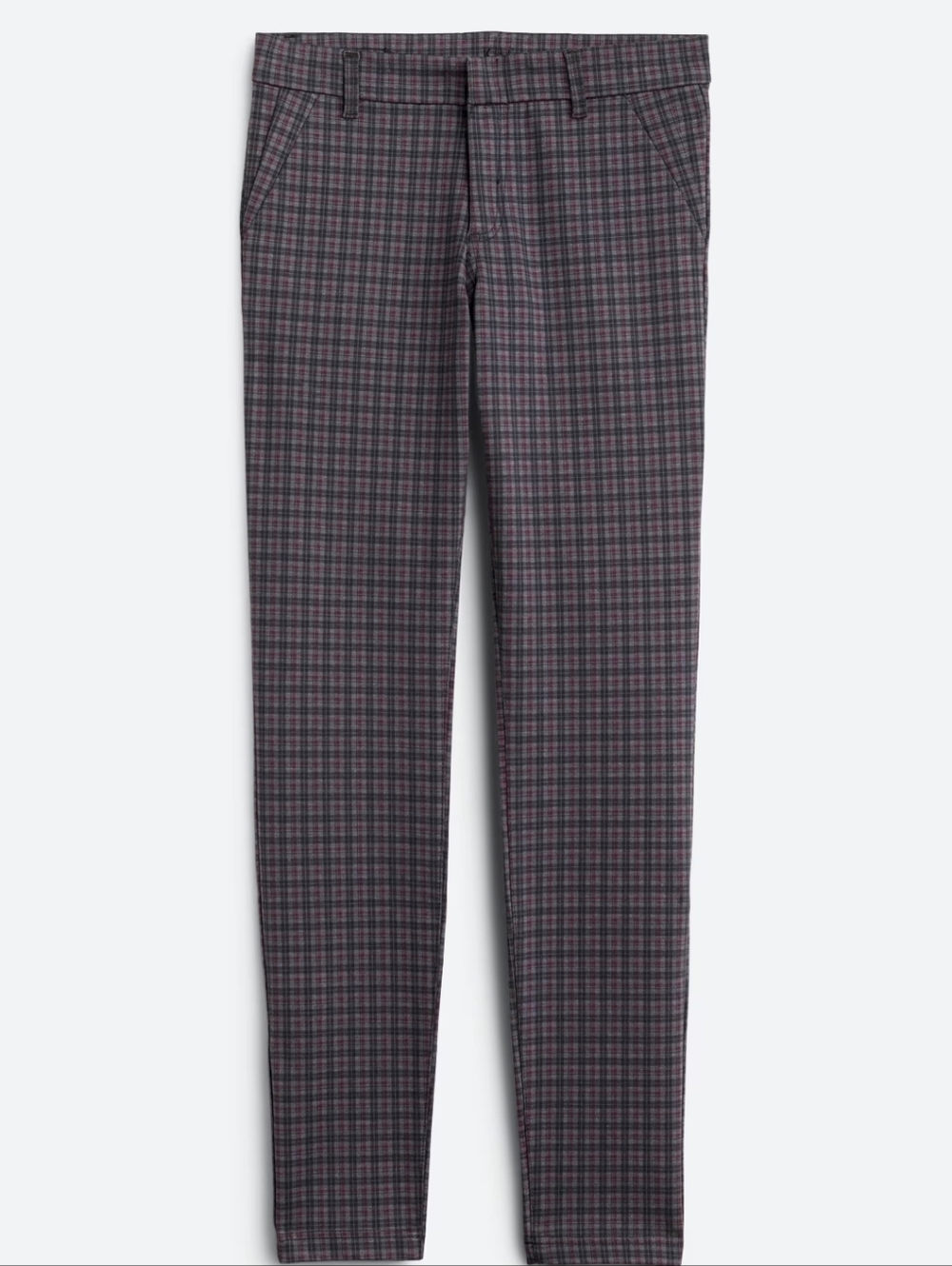 Kut From The Kloth Diana Slim Straight Pant – Dark Grey Plaid (Size 10P) - Picture 15 of 16